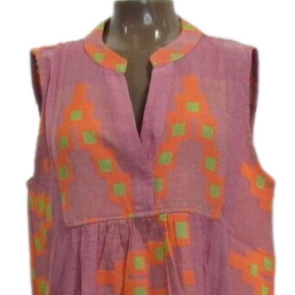 NEW DEVOTION TWINS Women's Dress Purpuritis Sleeveless A-Line V-Neck Size M Pink